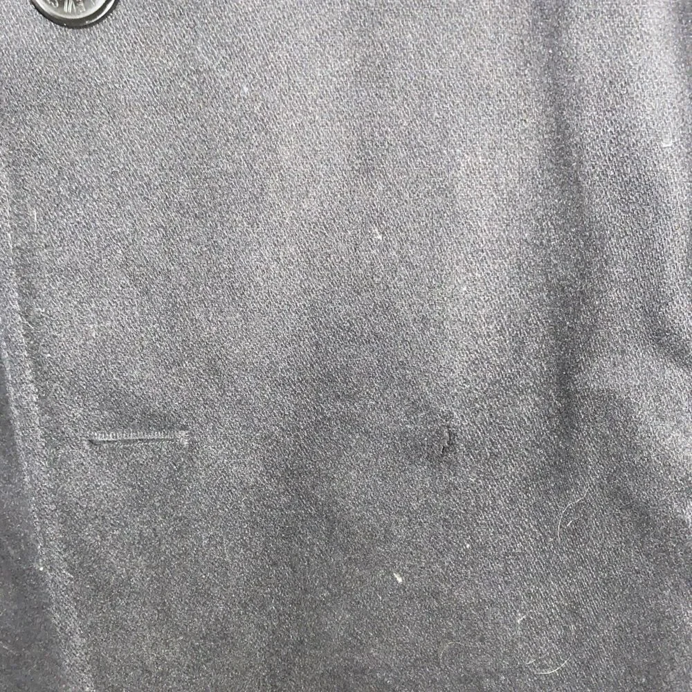 Levi’s Men’s Full Zip Pea Coat Size L Black As-Is